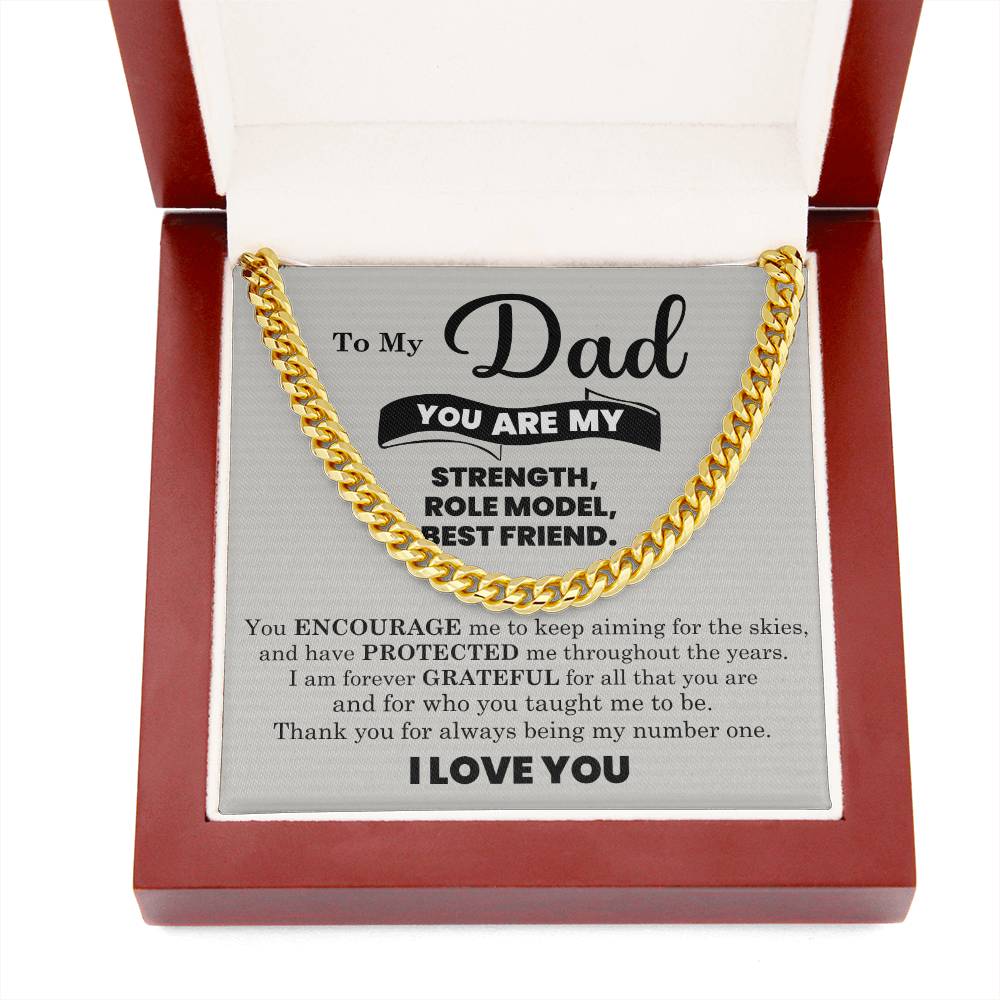 To My Dad - Cuban Link Chain