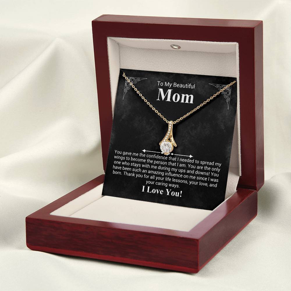 To My beautiful Mom - Alluring Beauty Necklace