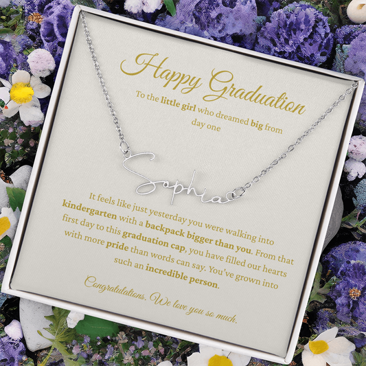 Personalized Graduation Gift - Signature Name Necklace