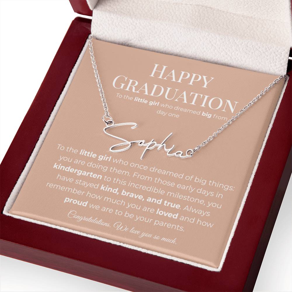 Personalized Graduation Gift -Signature Name Necklace