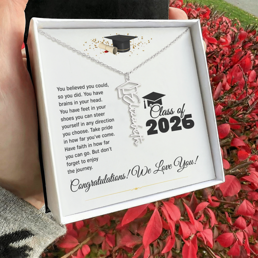 Personalized Graduation Name Necklace