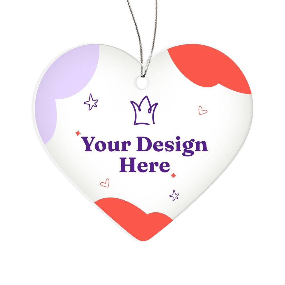 Acrylic Heart Ornament - API - Acrylic Heart Ornament
