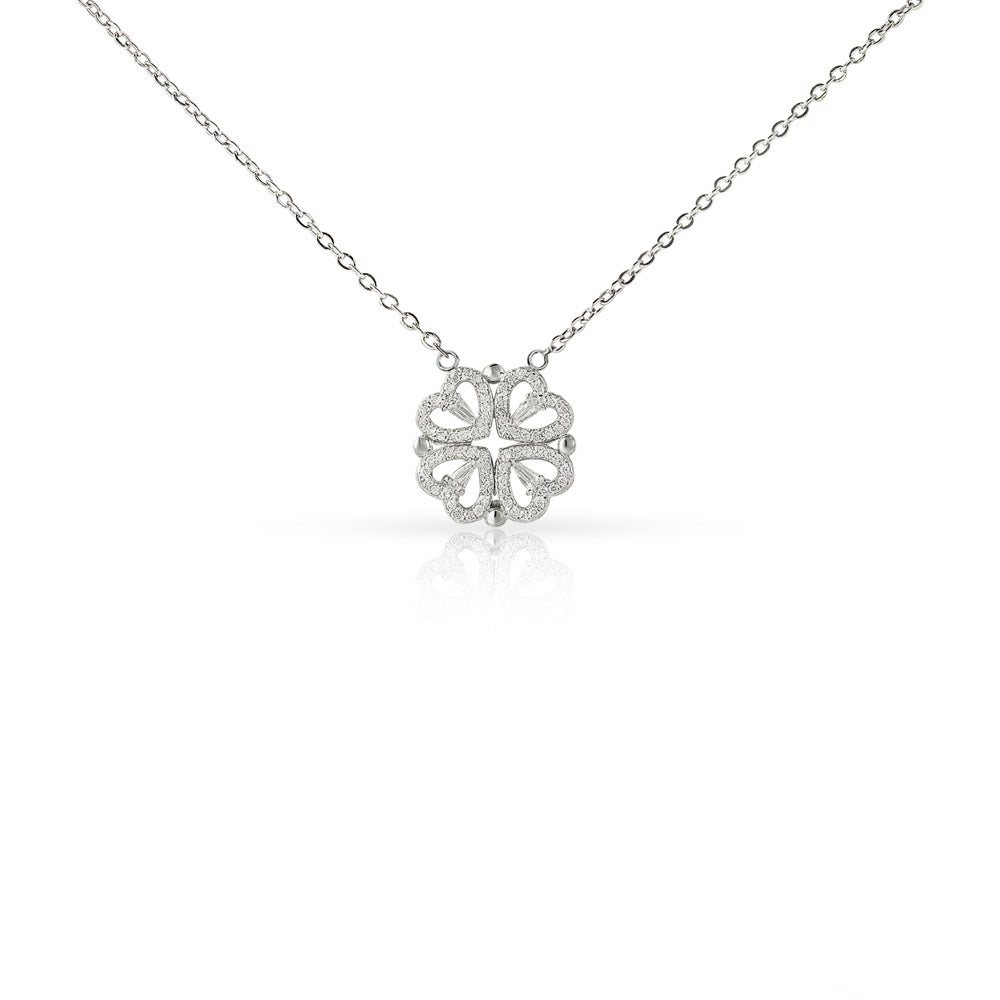 To the World's Best Mom  Magnetic Hearts Necklace