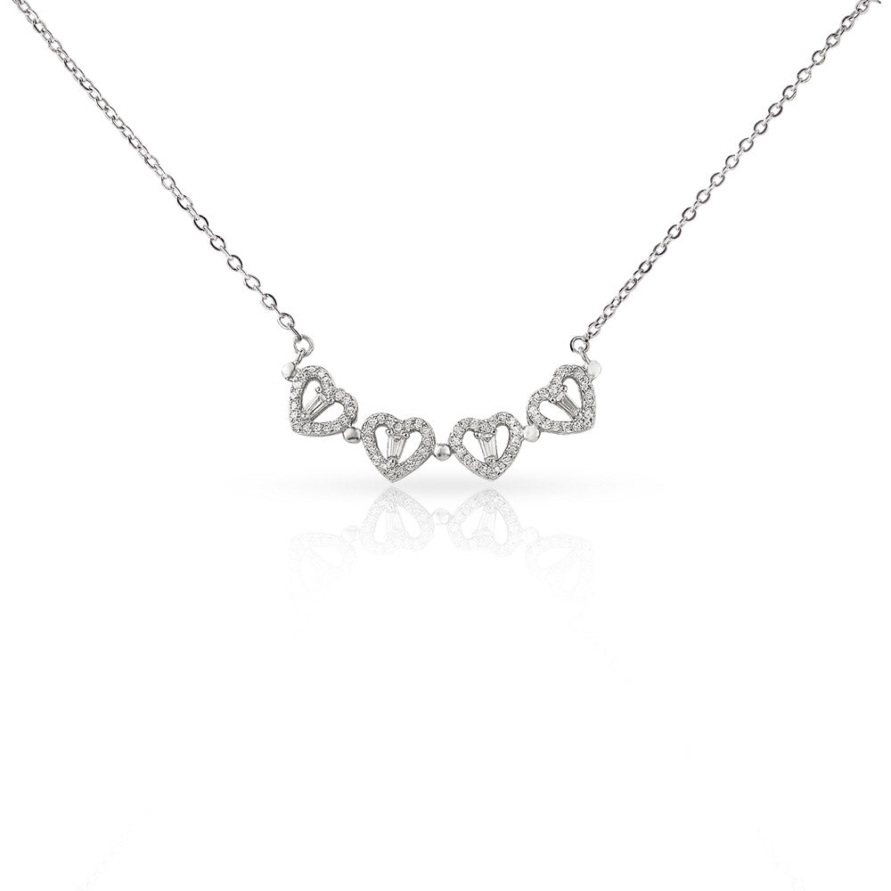 To My Wife - Magnetic Hearts Necklace