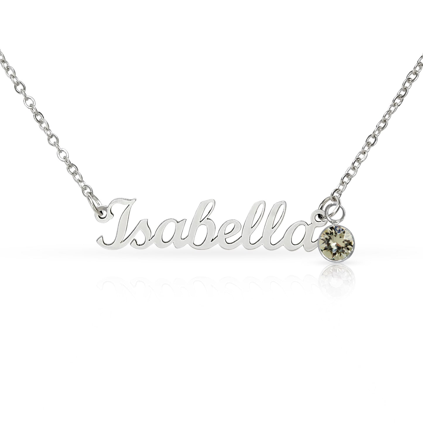 Mother's Day Gift - Custom Name Necklace with Birthstone