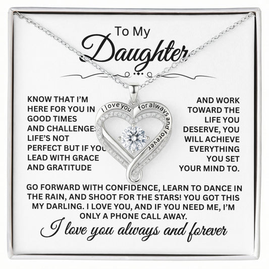 Love You Always Necklace - Gift For Daughter