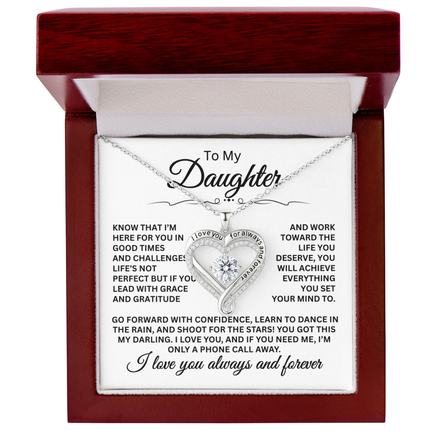 Love You Always Necklace - Gift For Daughter