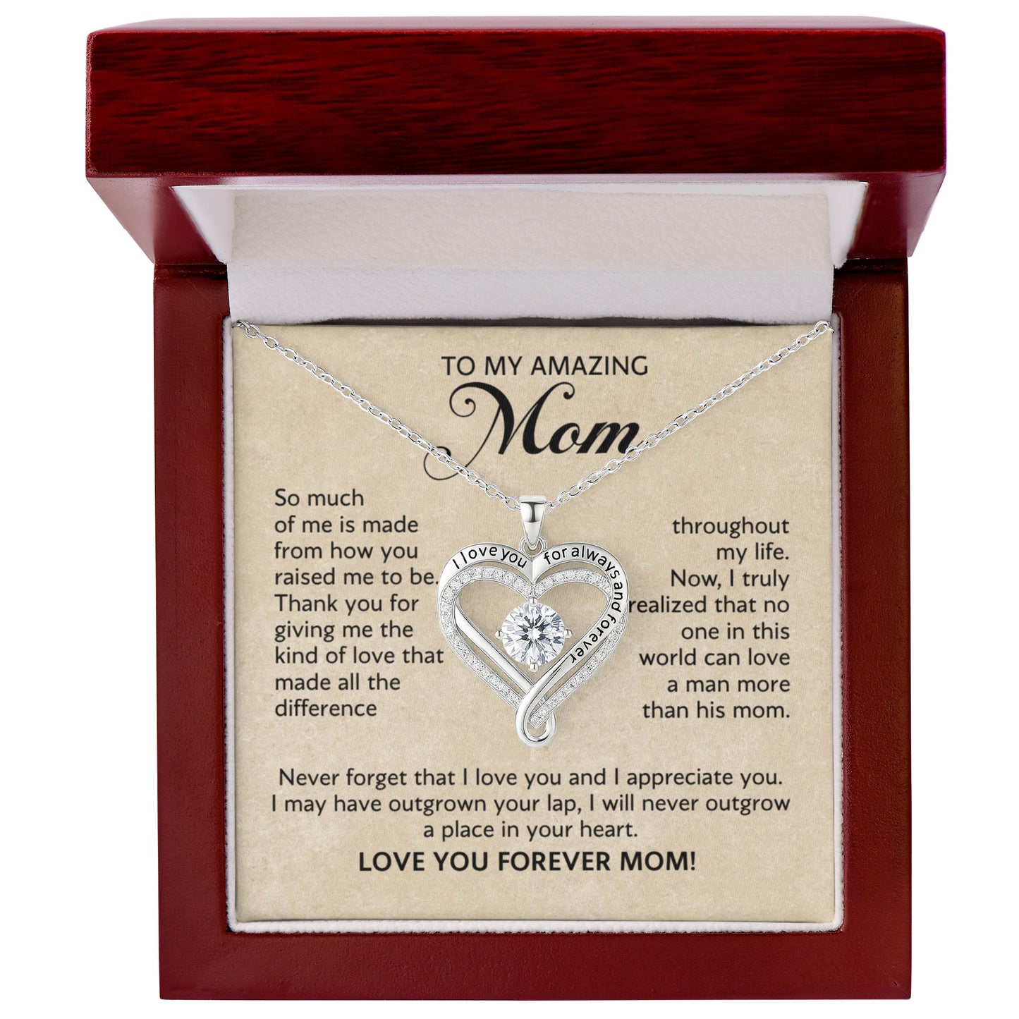To My Amazing Mom - I Love You Forever And Always - Mother's Day Gift