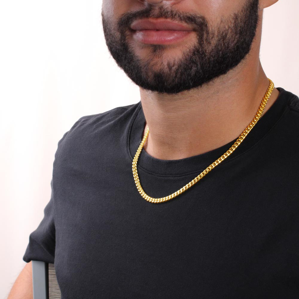 To My Husband - Cuban Link Chain Necklace