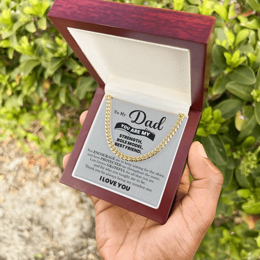 To My Dad - Cuban Link Chain