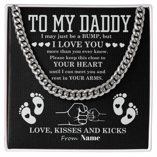 To My Daddy - Personalized Gift - Cuban Link Chain