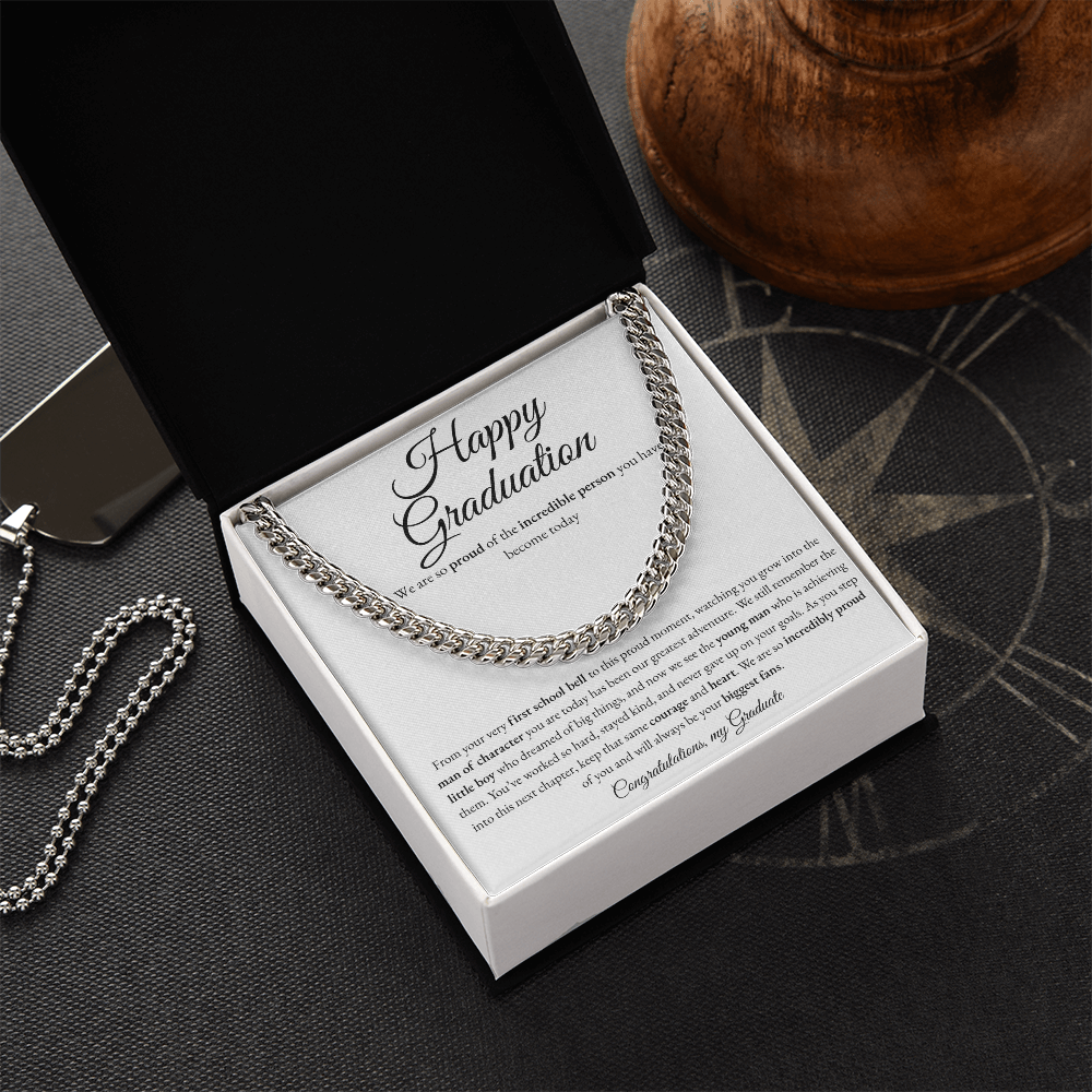 Happy Graduation - Cuban Link Chain Gift for Sone