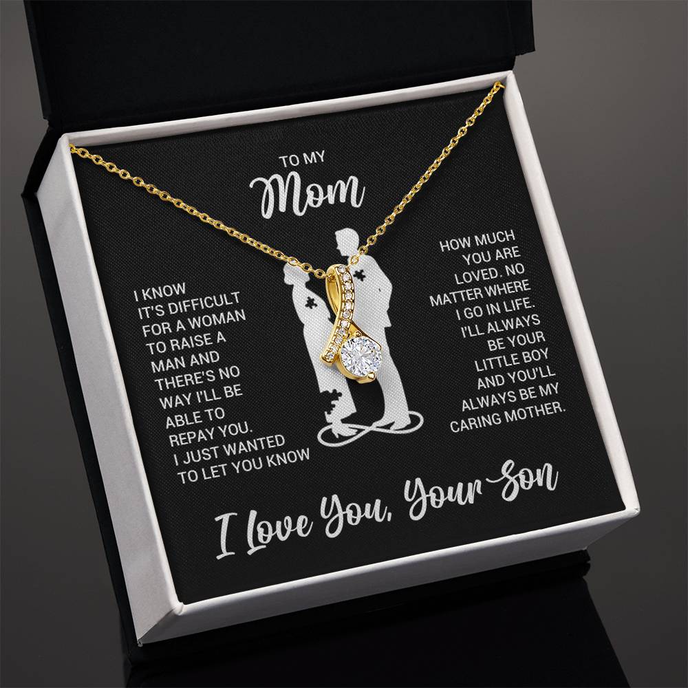 To My Mom - Alluring Beauty Necklace - Gift From Son