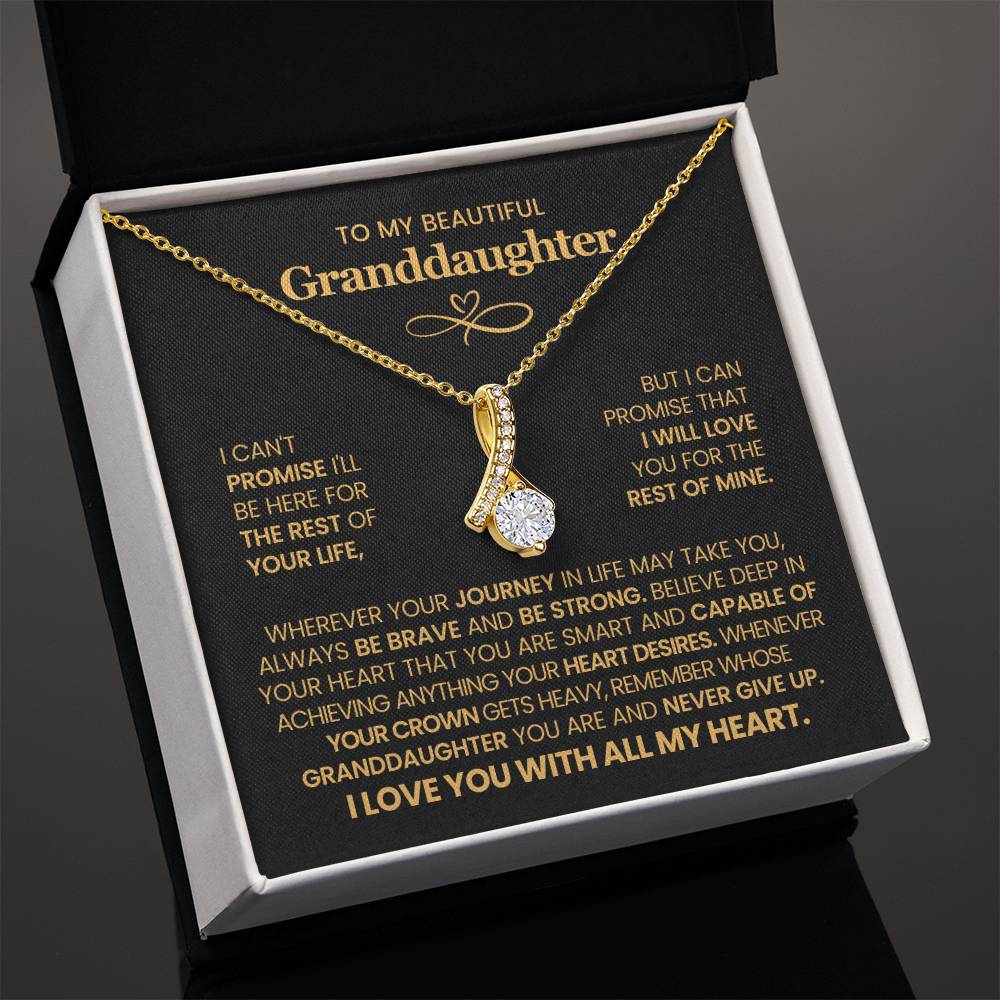 To My Granddaughter  - Alluring Beauty Necklace