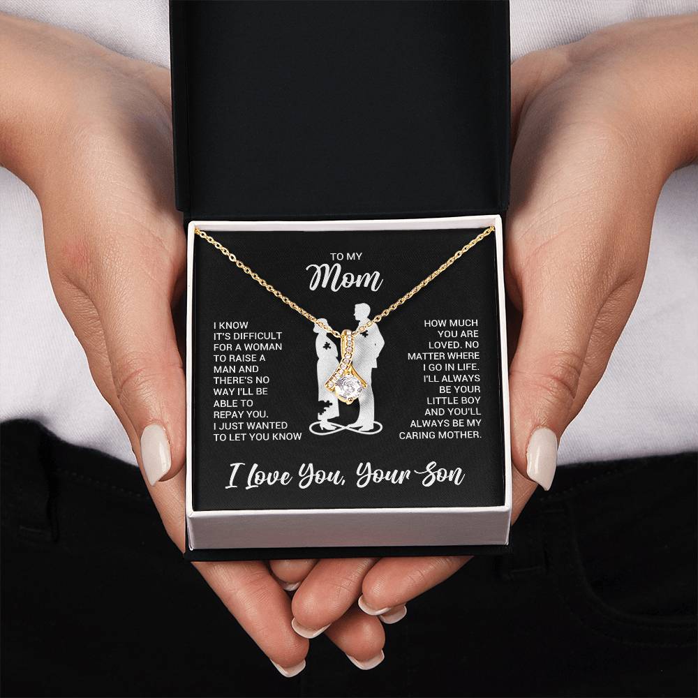 To My Mom - Alluring Beauty Necklace - Gift From Son