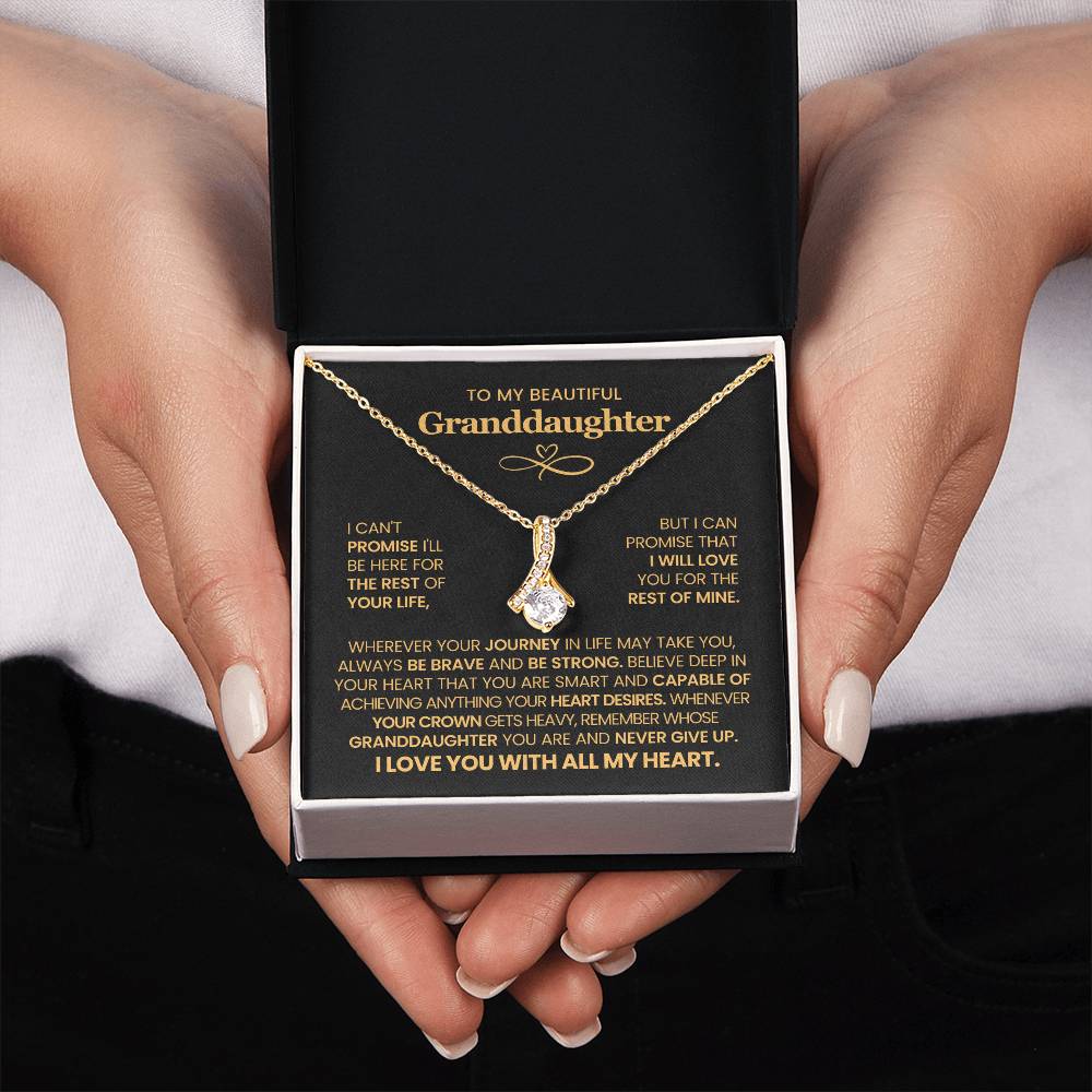 To My Granddaughter  - Alluring Beauty Necklace