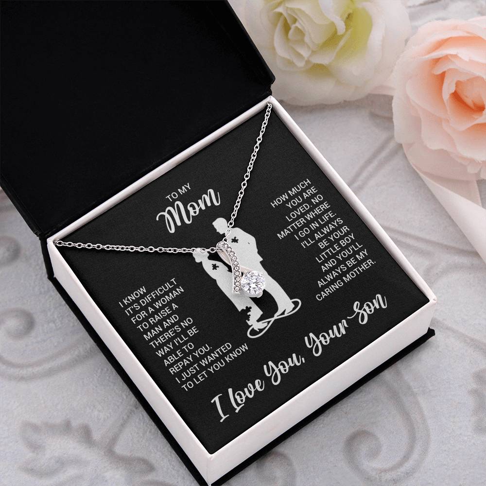To My Mom - Alluring Beauty Necklace - Gift From Son