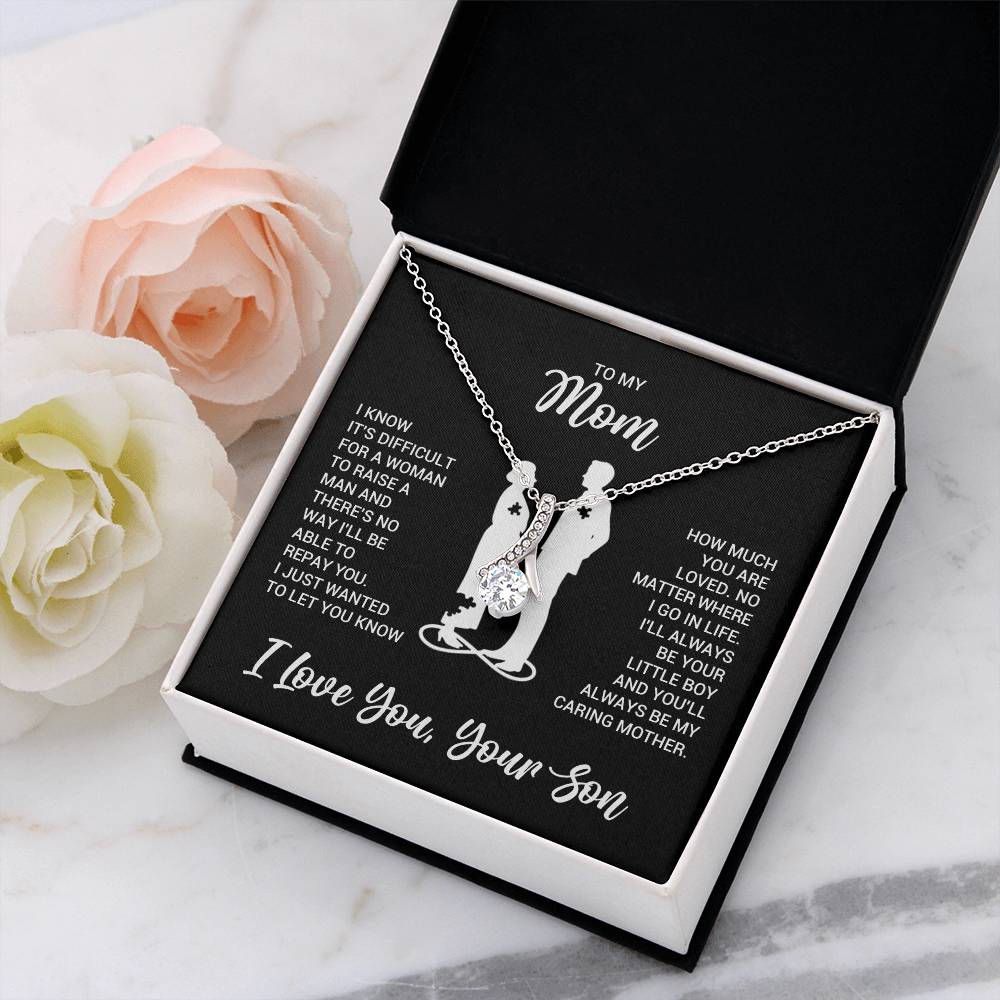 To My Mom - Alluring Beauty Necklace - Gift From Son