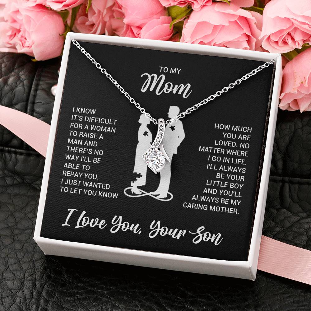 To My Mom - Alluring Beauty Necklace - Gift From Son