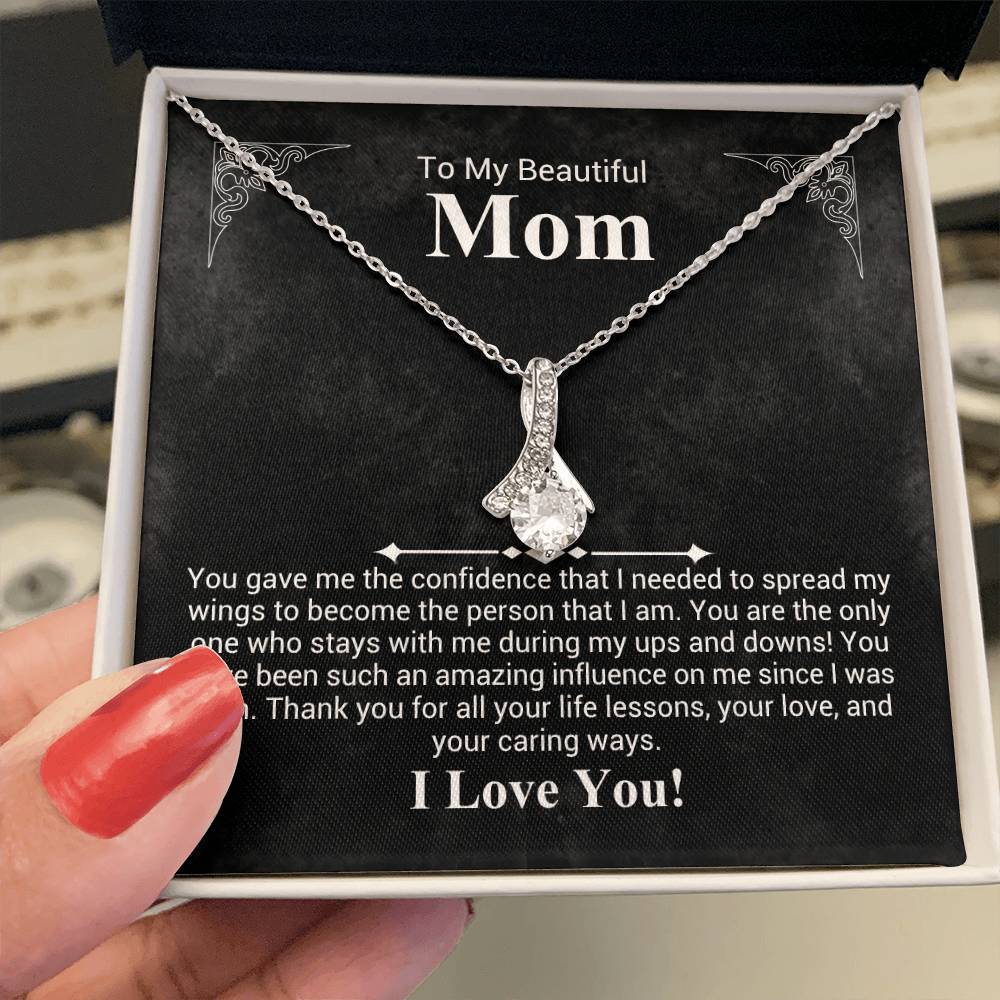 To My beautiful Mom - Alluring Beauty Necklace