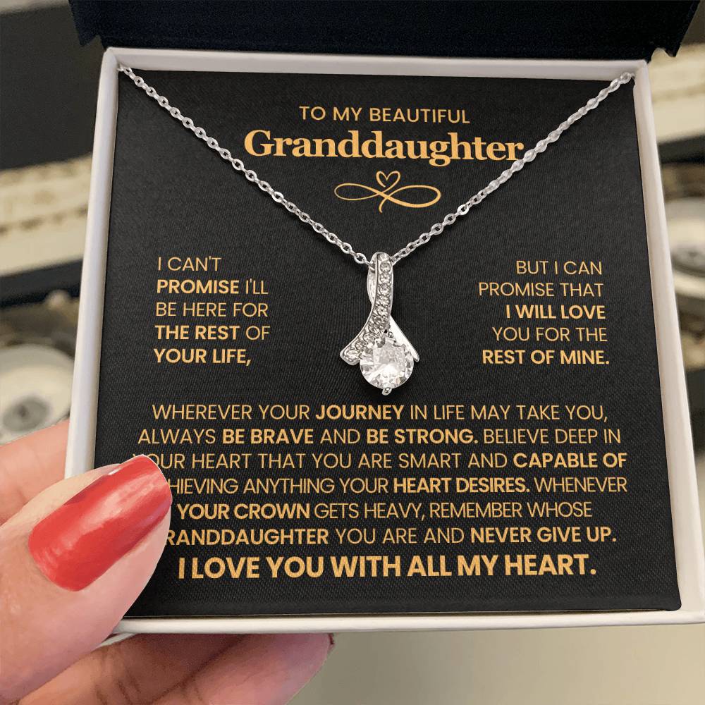 To My Granddaughter  - Alluring Beauty Necklace
