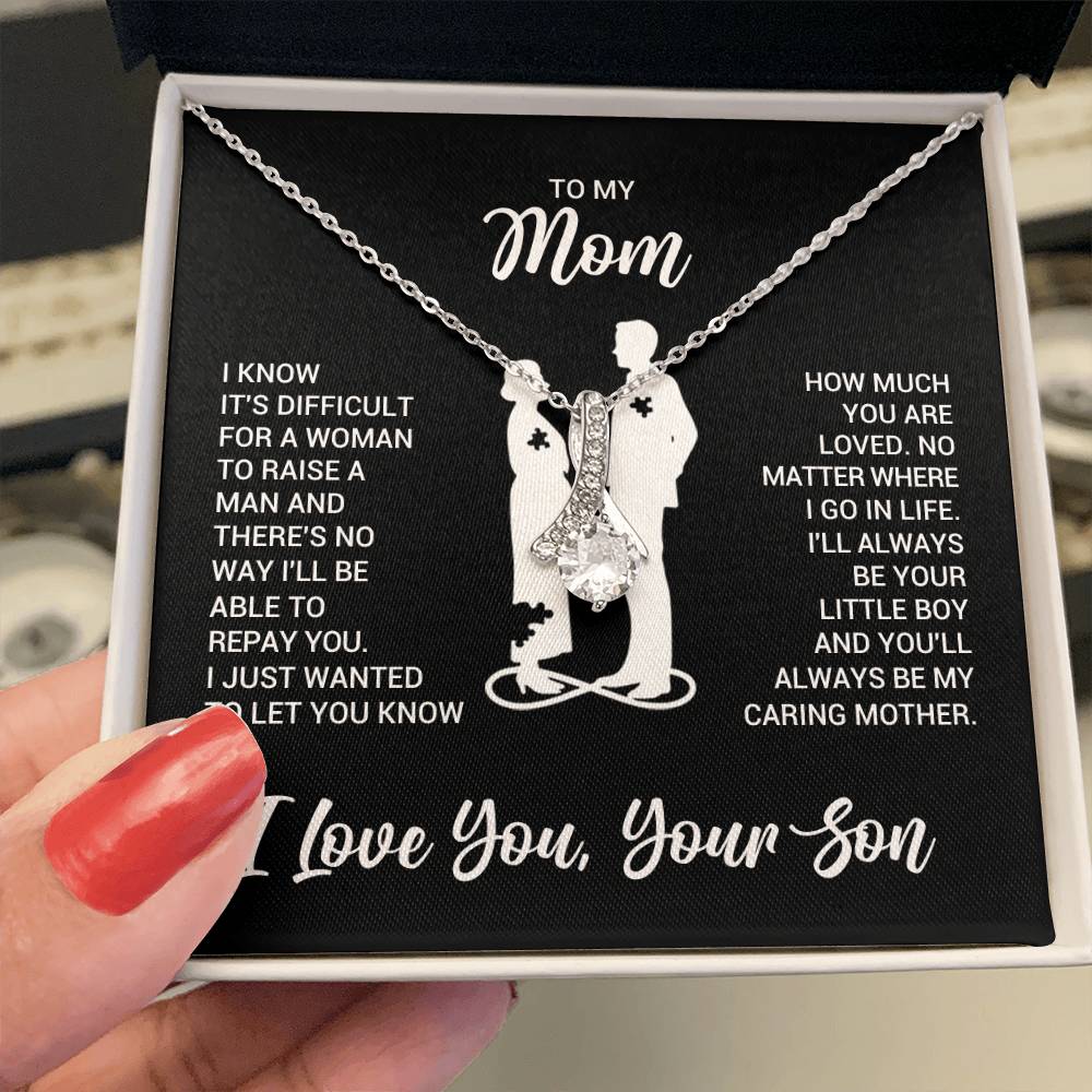 To My Mom - Alluring Beauty Necklace - Gift From Son