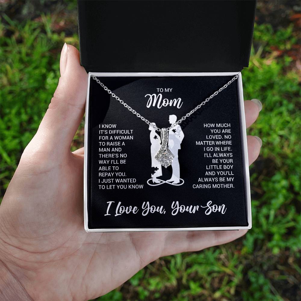 To My Mom - Alluring Beauty Necklace - Gift From Son