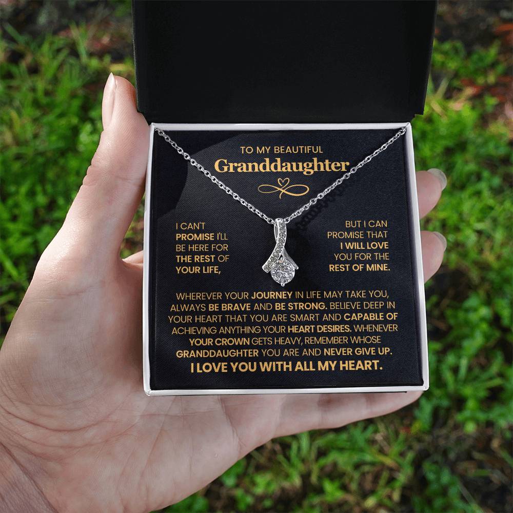 To My Granddaughter  - Alluring Beauty Necklace