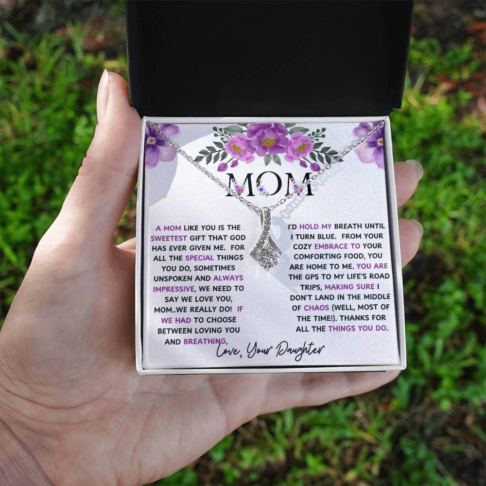 To My Mom Alluring Beauty Necklace