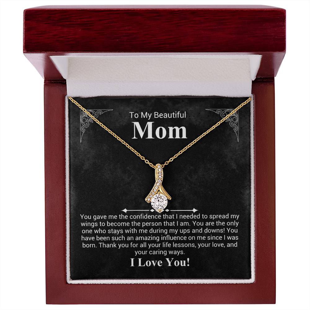 To My beautiful Mom - Alluring Beauty Necklace