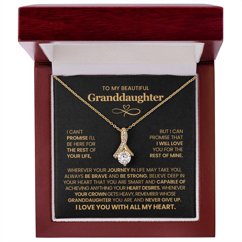 To My Granddaughter  - Alluring Beauty Necklace