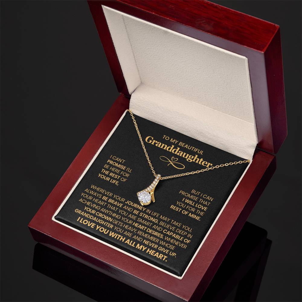 To My Granddaughter  - Alluring Beauty Necklace