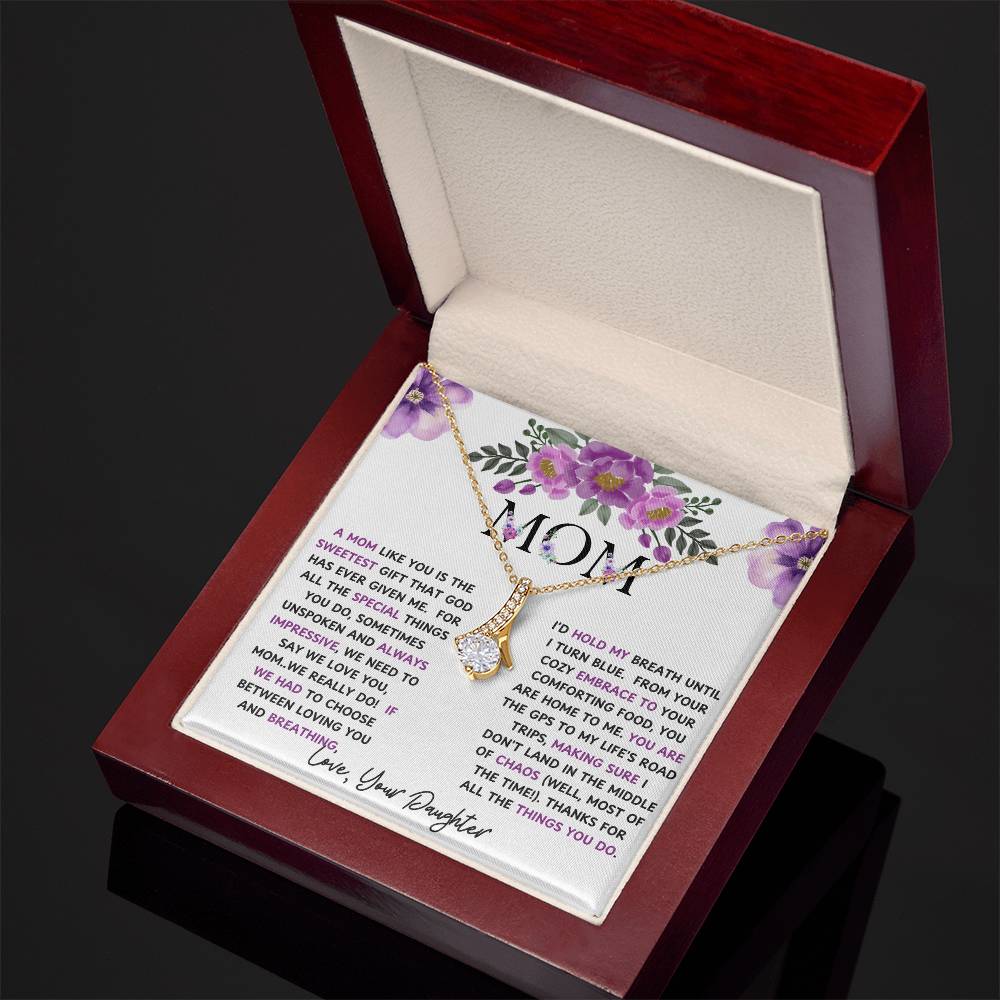 To My Mom Alluring Beauty Necklace