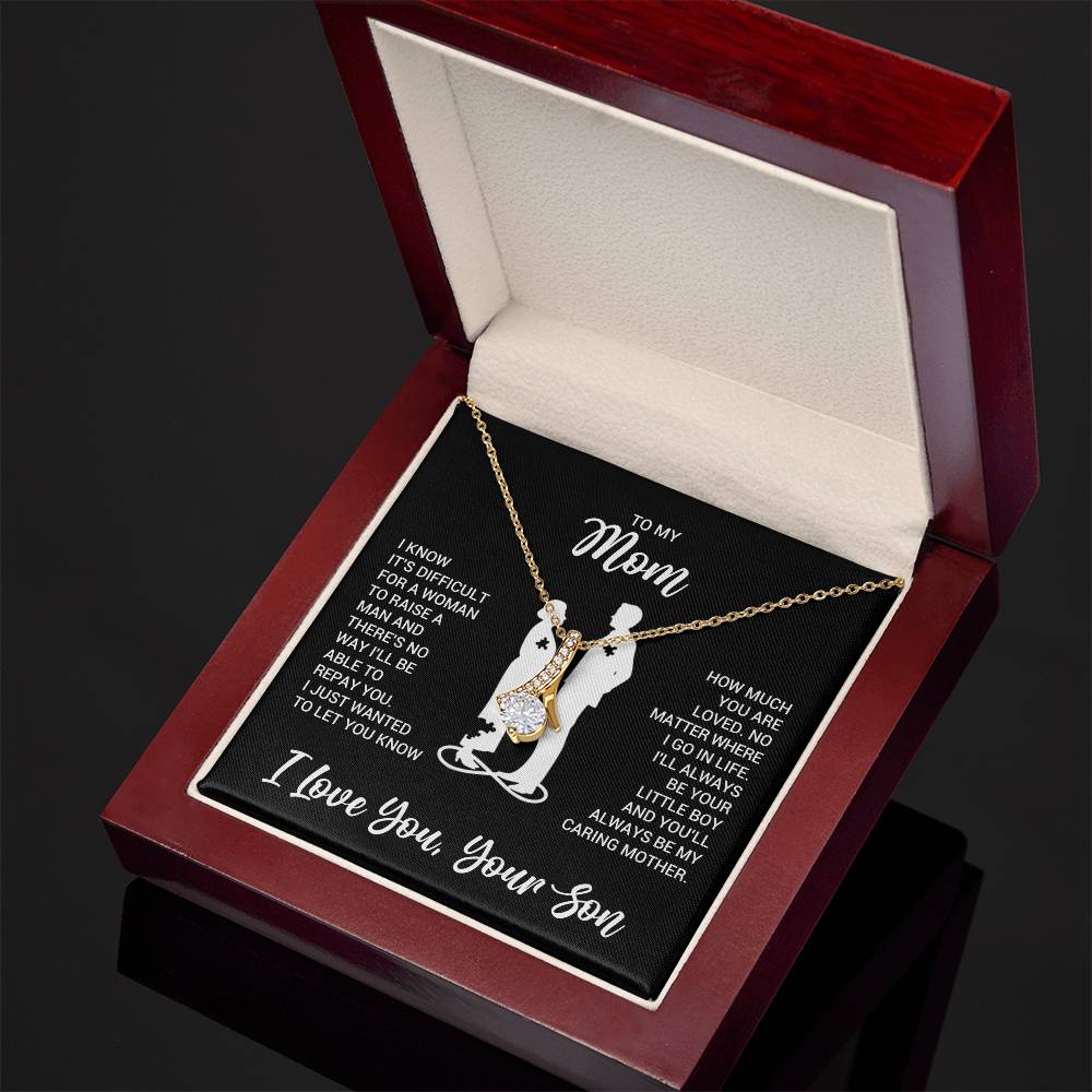 To My Mom - Alluring Beauty Necklace - Gift From Son