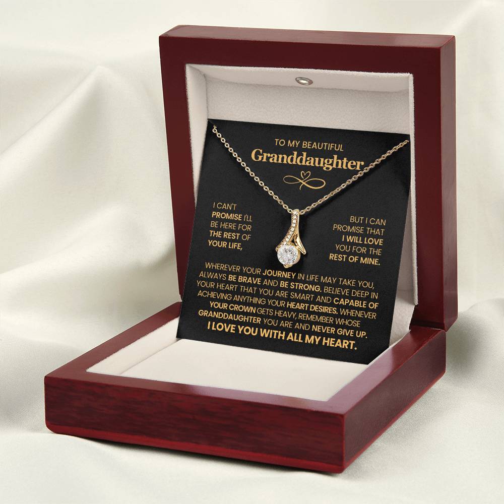 To My Granddaughter  - Alluring Beauty Necklace
