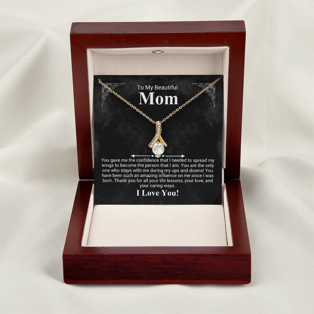 To My beautiful Mom - Alluring Beauty Necklace