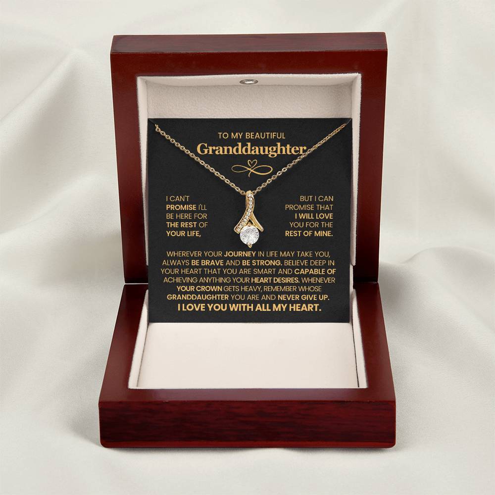 To My Granddaughter  - Alluring Beauty Necklace