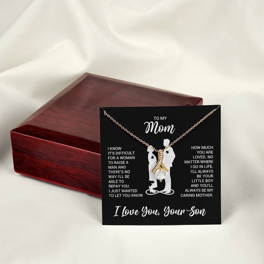 To My Mom - Alluring Beauty Necklace - Gift From Son