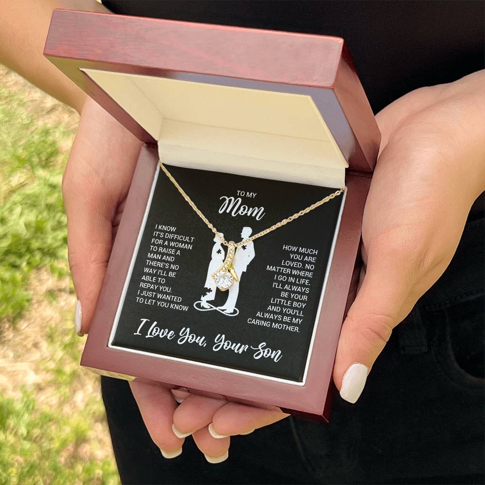 To My Mom - Alluring Beauty Necklace - Gift From Son