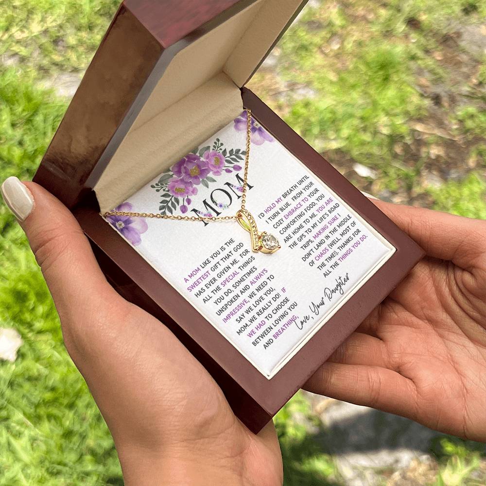 To My Mom Alluring Beauty Necklace