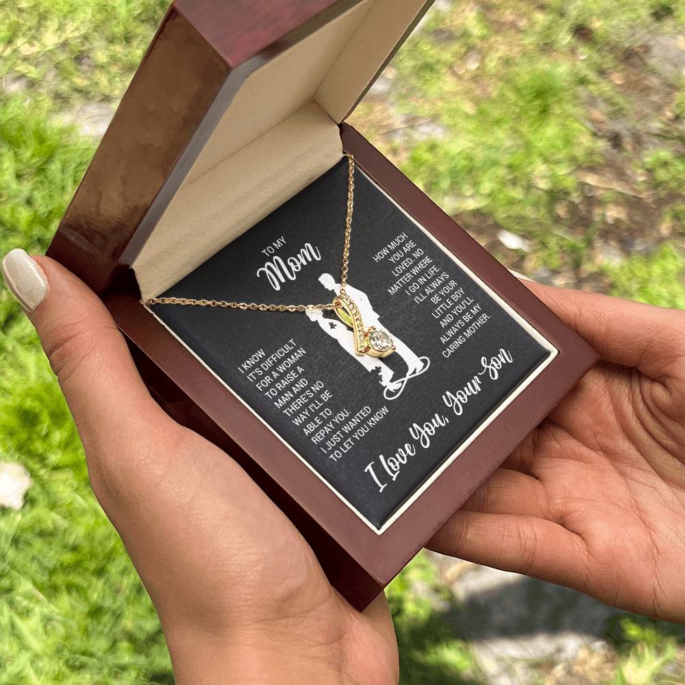 To My Mom - Alluring Beauty Necklace - Gift From Son