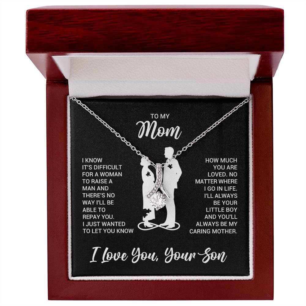 To My Mom - Alluring Beauty Necklace - Gift From Son