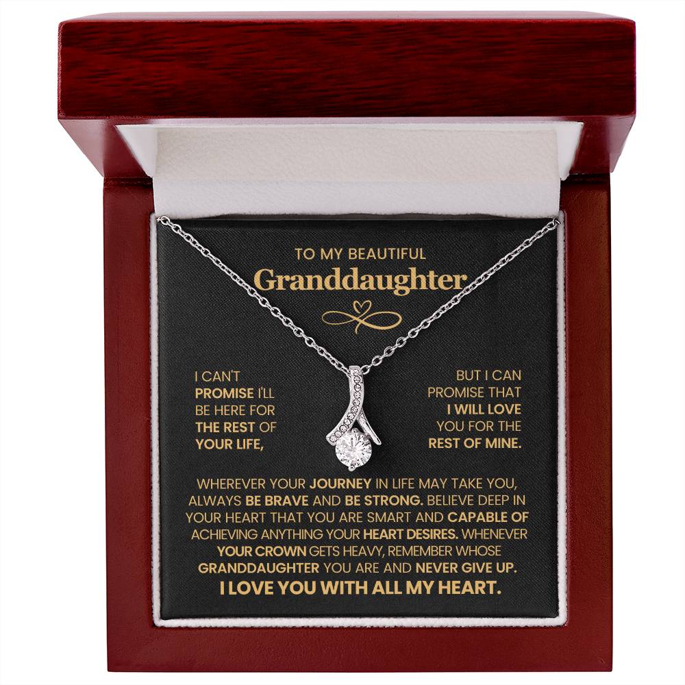 To My Granddaughter  - Alluring Beauty Necklace