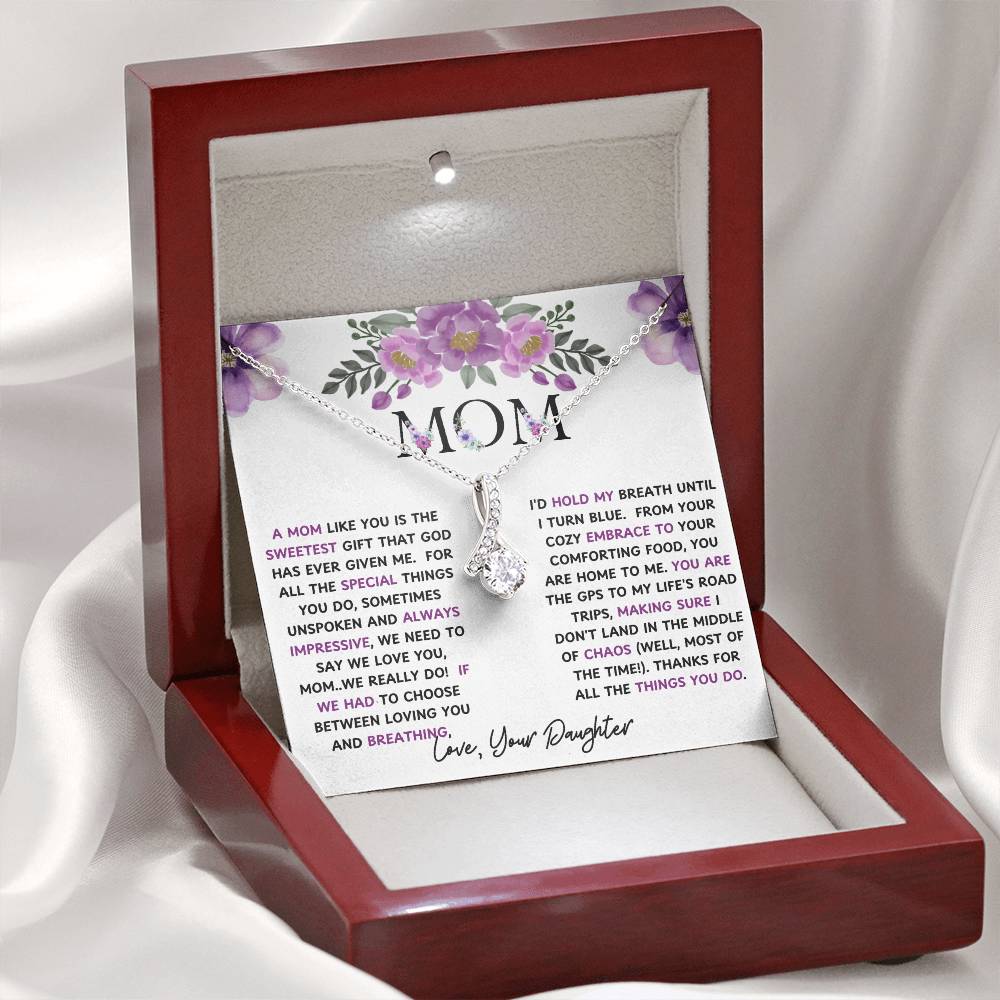 To My Mom Alluring Beauty Necklace