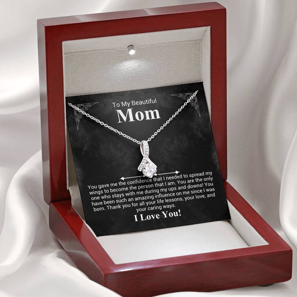 To My beautiful Mom - Alluring Beauty Necklace