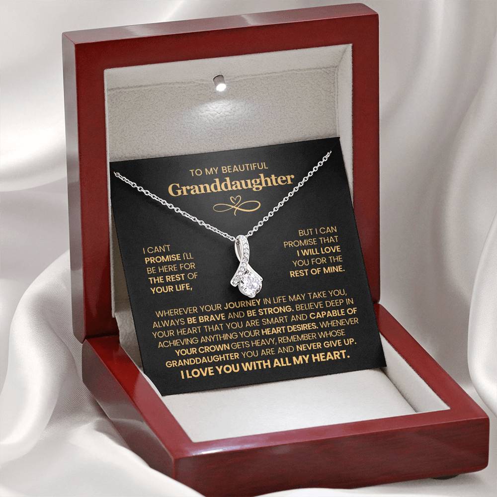 To My Granddaughter  - Alluring Beauty Necklace