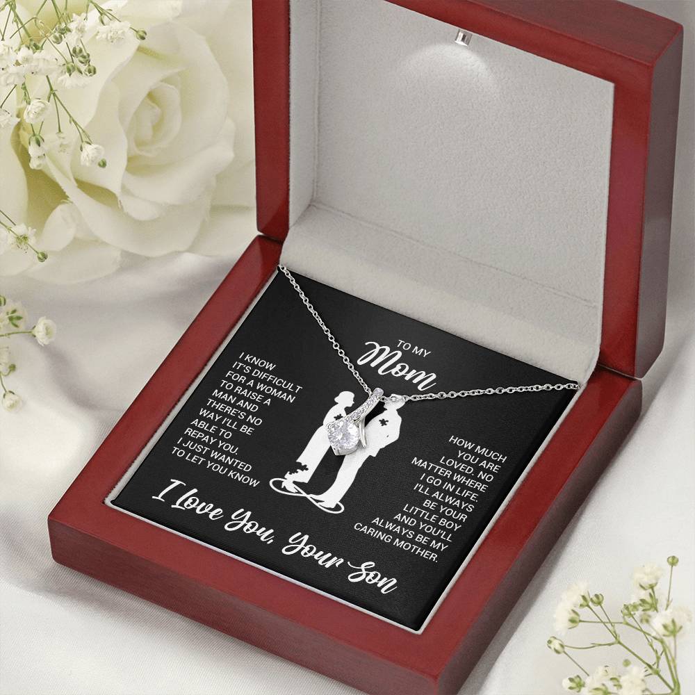 To My Mom - Alluring Beauty Necklace - Gift From Son