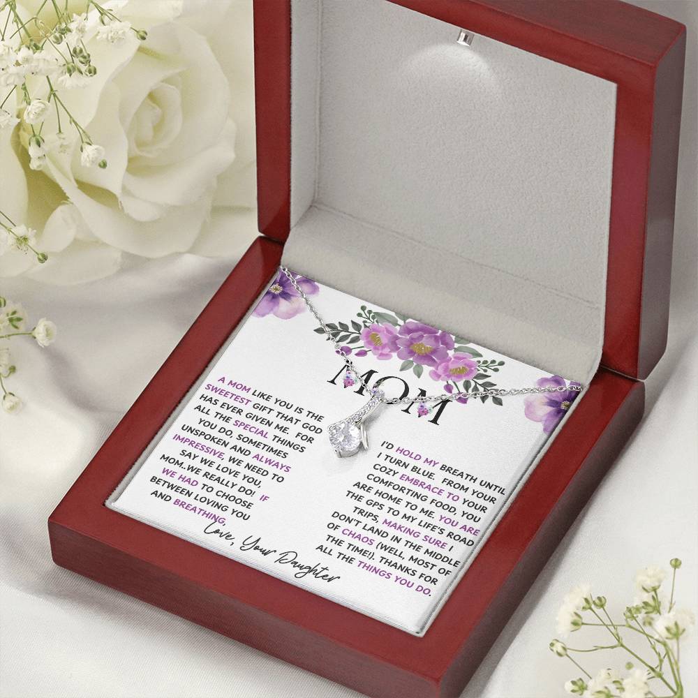 To My Mom Alluring Beauty Necklace