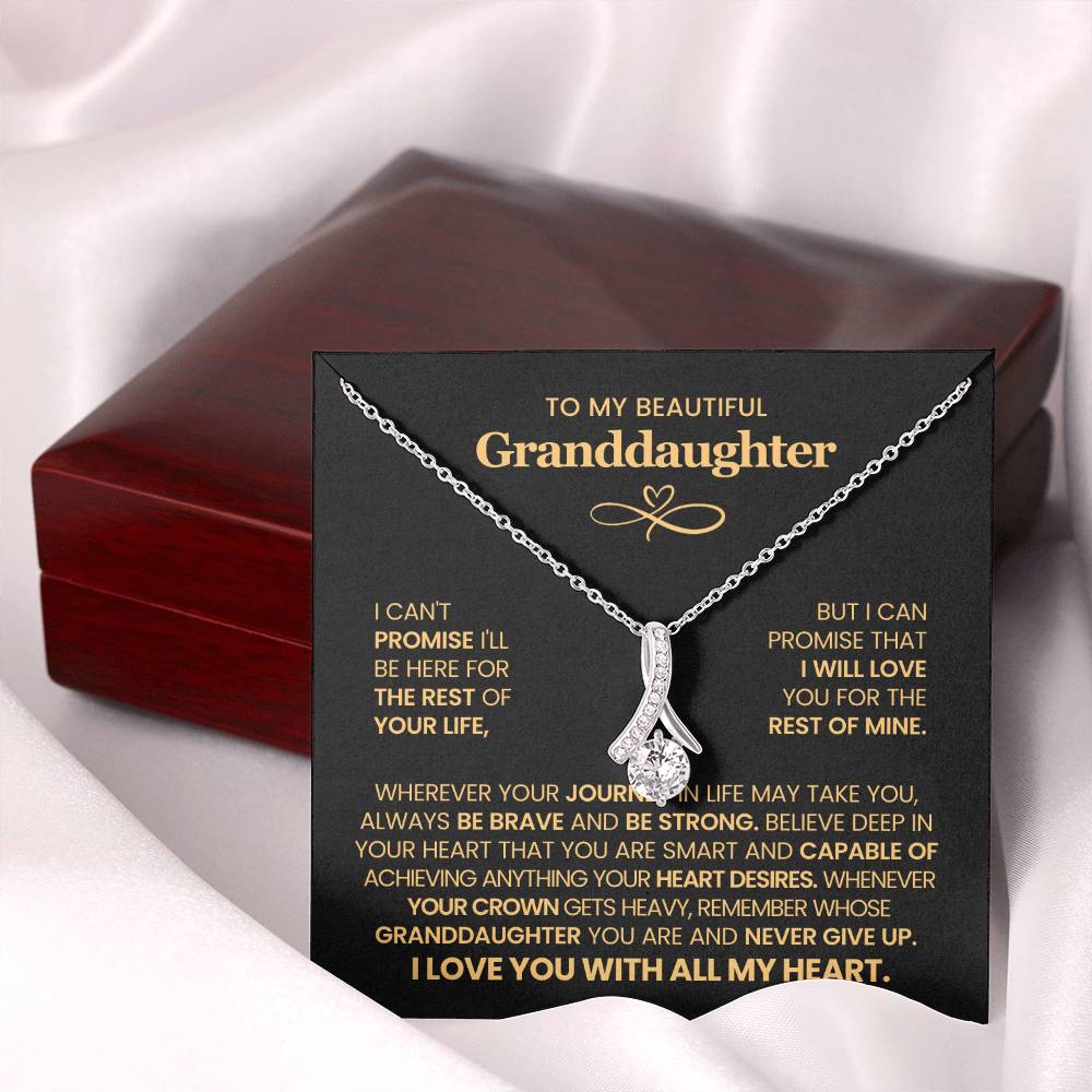 To My Granddaughter  - Alluring Beauty Necklace