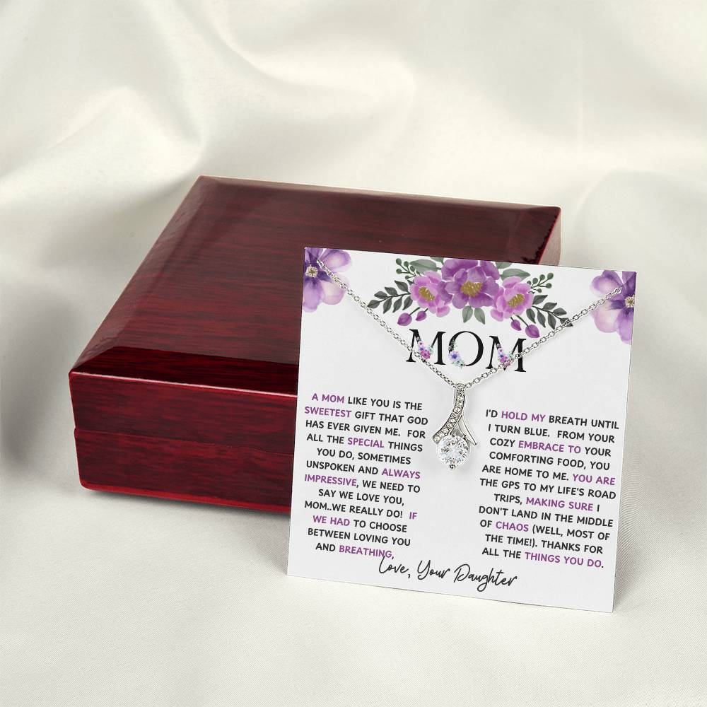 To My Mom Alluring Beauty Necklace